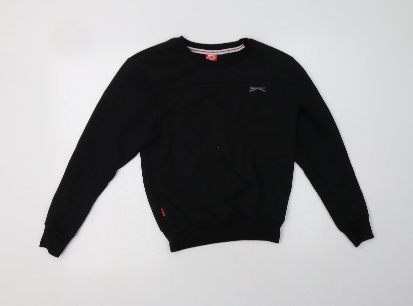 Slazenger Boys Black  Polyester Pullover Sweatshirt Size 7-8 Years