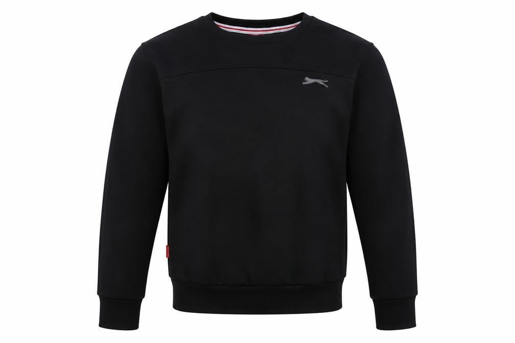 Slazenger Boys Black  Polyester Pullover Sweatshirt Size 7-8 Years