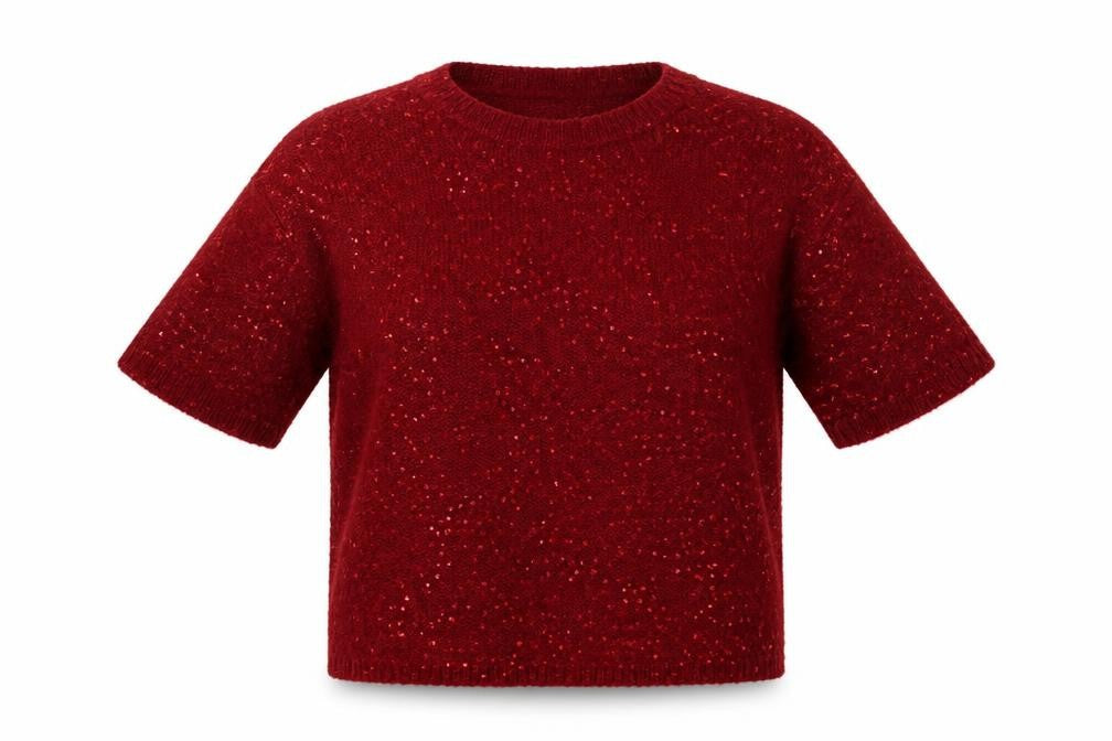 Pebble Bay Womens Red Crew Neck  Acrylic Pullover Jumper Size XL