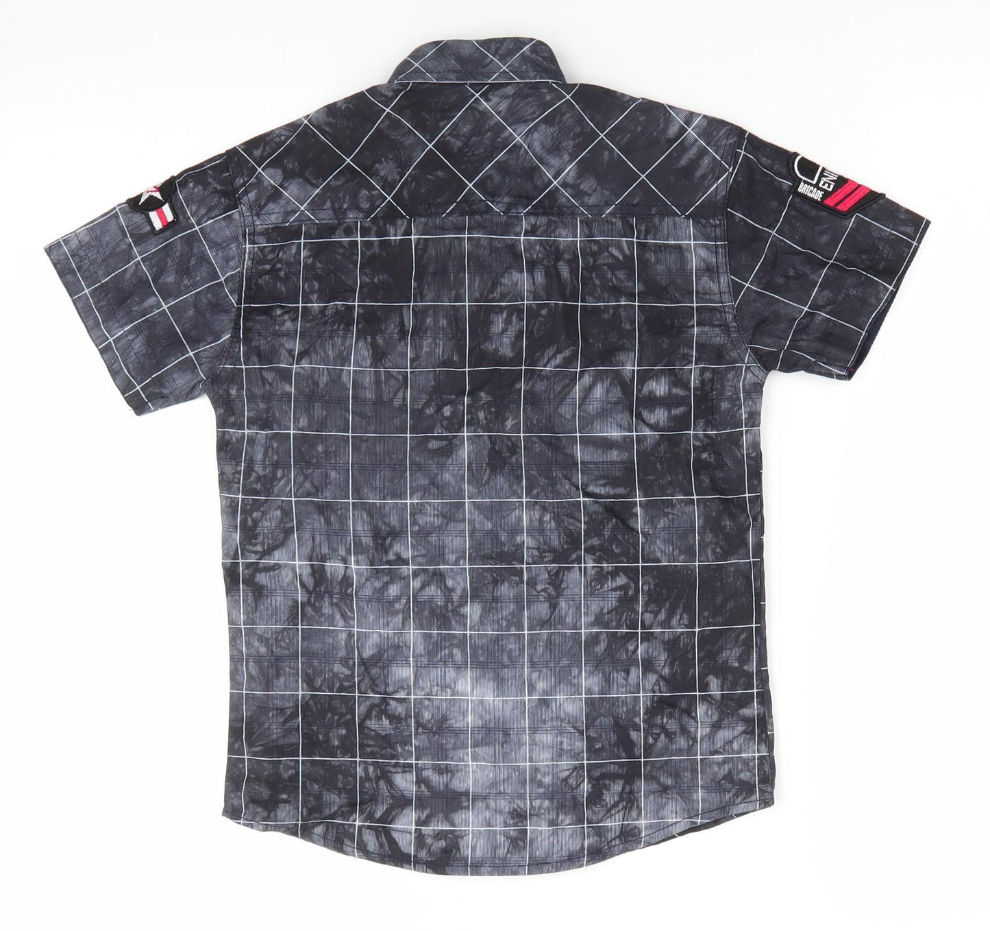 Latest Quality Boys Grey Check  Basic Button-Up  Collared Button - USAAF-75-1775