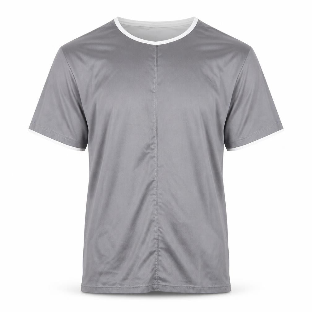 River Island Mens Grey  Polyester  T-Shirt Size S Round Neck