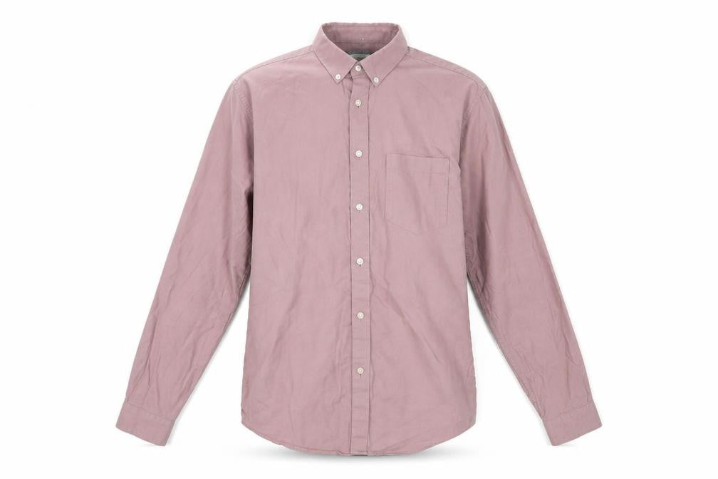 River Isalnd Mens Pink  Cotton  Button-Up Size S Collared