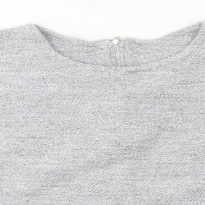 Debenhams Womens Grey Round Neck  Polyester Pullover Jumper Size 18