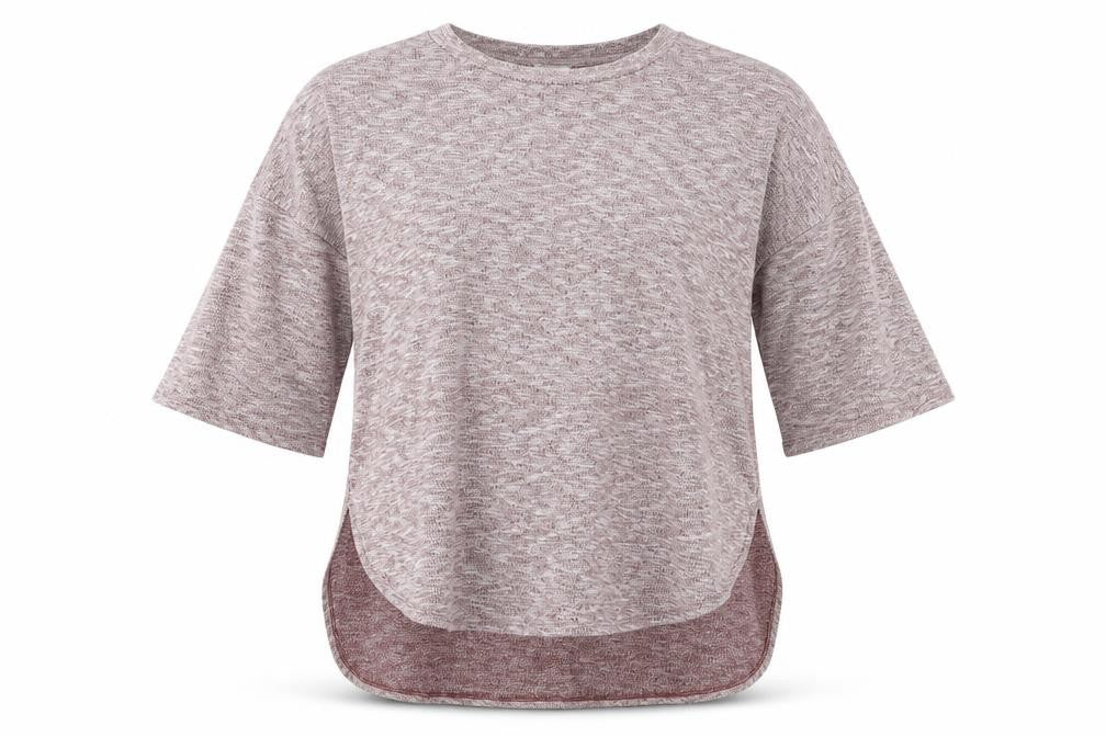 Matalan Womens Red  Viscose Basic Blouse Size L Round Neck