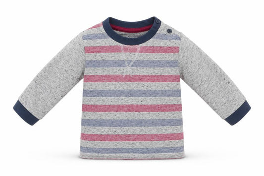 Matalan Baby Multicoloured Striped Cotton Basic Casual Size 3-6 Months Round Neck