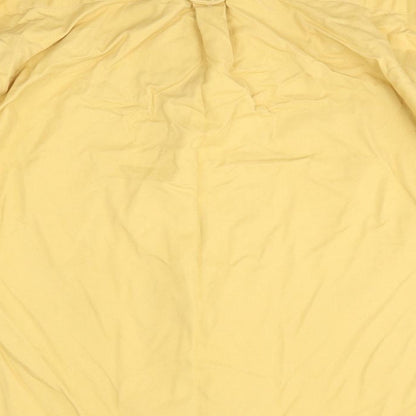 Northwood Mens Yellow  Polyester  Button-Up Size M Collared