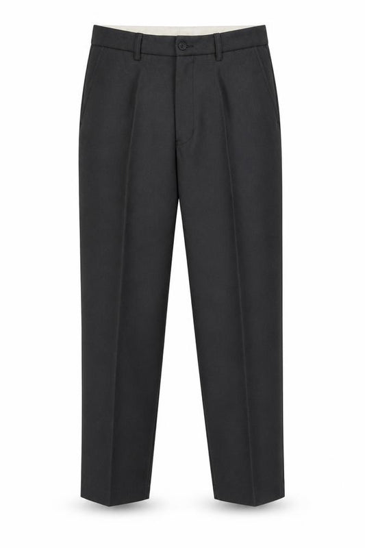 Carabou Mens Grey  Polyester Dress Pants Trousers Size 36 L27 in Regular Button