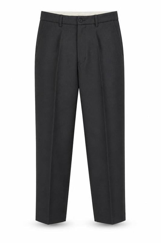 Carabou Mens Grey  Polyester Dress Pants Trousers Size 36 L27 in Regular Button