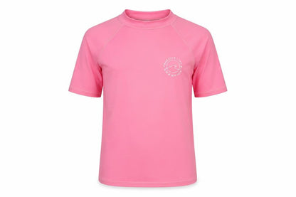 Marks & Spencer Girls Pink  Polyamide Basic T-Shirt Size 11-12 Years Mock Neck