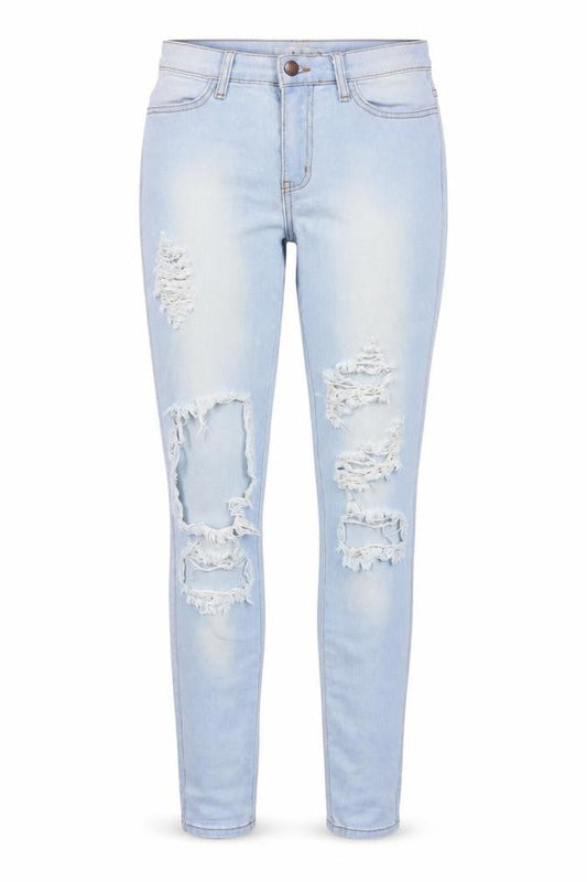 Fashionnova Womens Blue  Cotton Skinny Jeans Size 24 in L30 in Regular