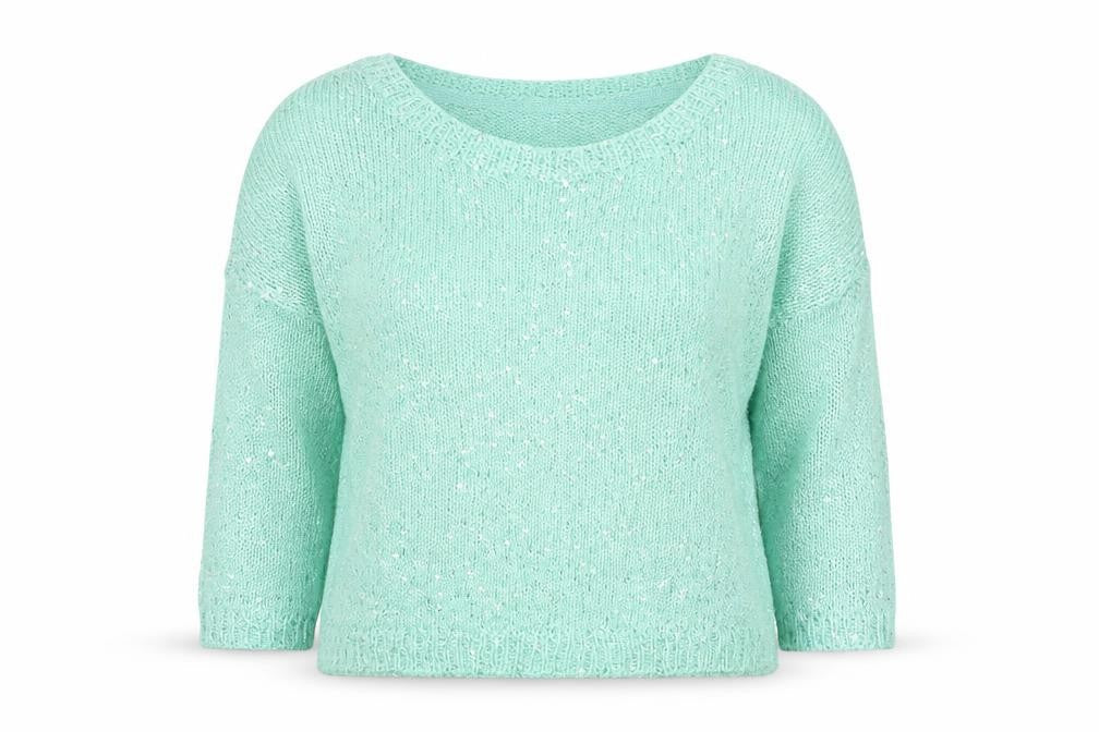 Only Womens Green Round Neck  Acrylic Pullover Jumper Size M