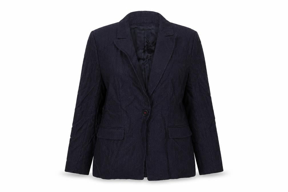 Marks & Spencer Womens Blue  Viscose Jacket Suit Jacket Size 16