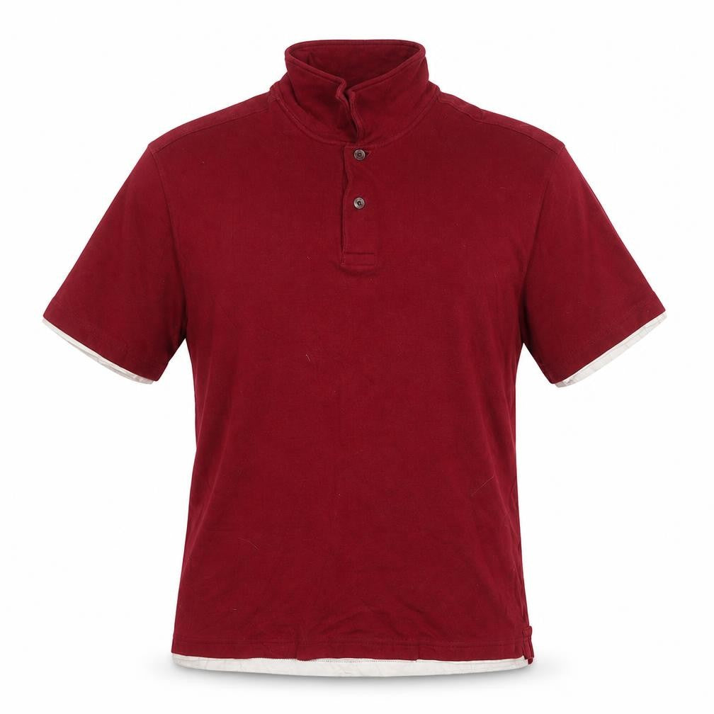 Marks & Spencer Mens Red  Cotton  Polo Size M Collared