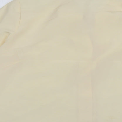 Preworn Womens Ivory  Polyester Basic Button-Up Size 20 Collared