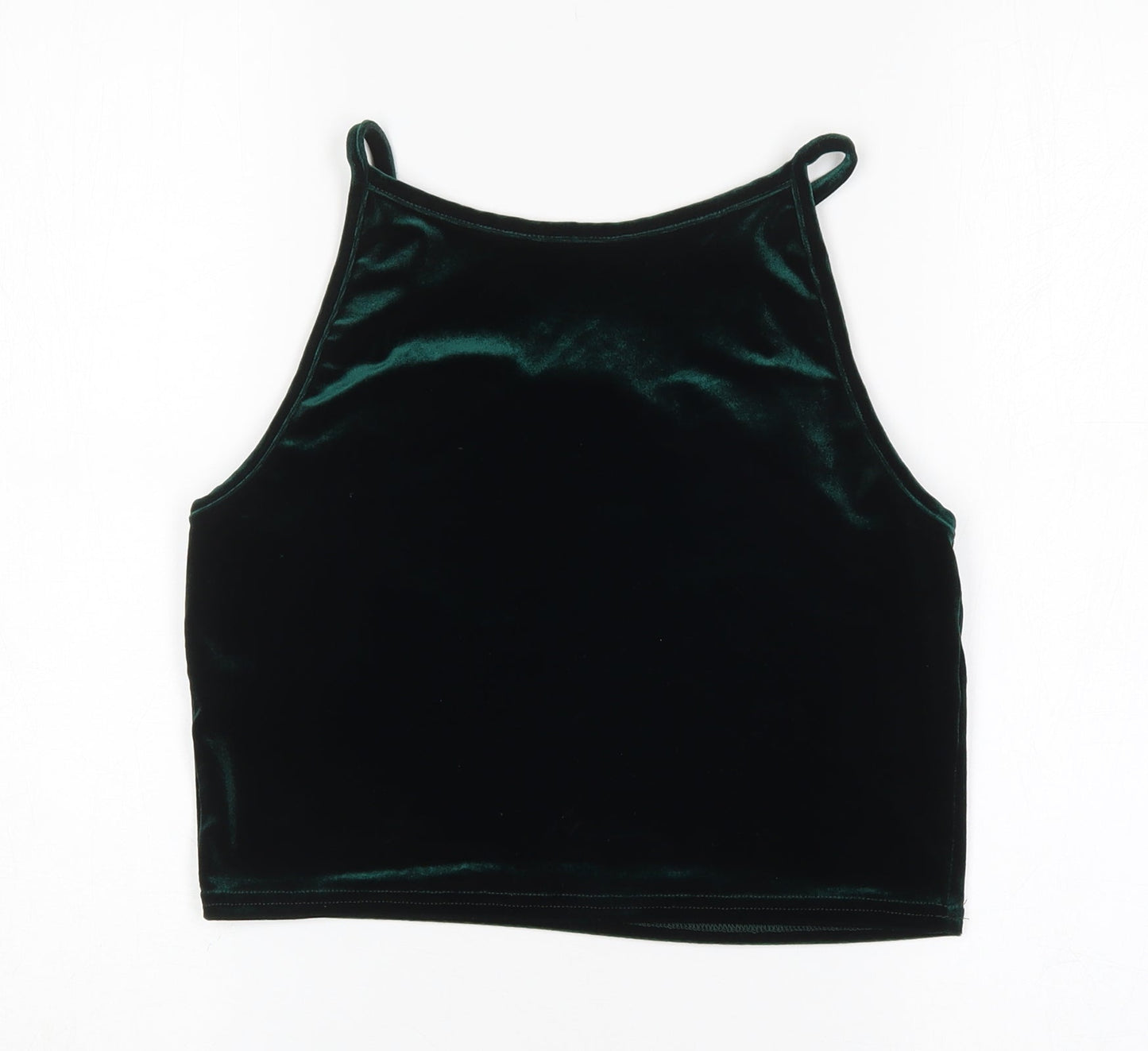 Pins & Needles Womens Green  Polyester Cropped Tank Size L Round Neck