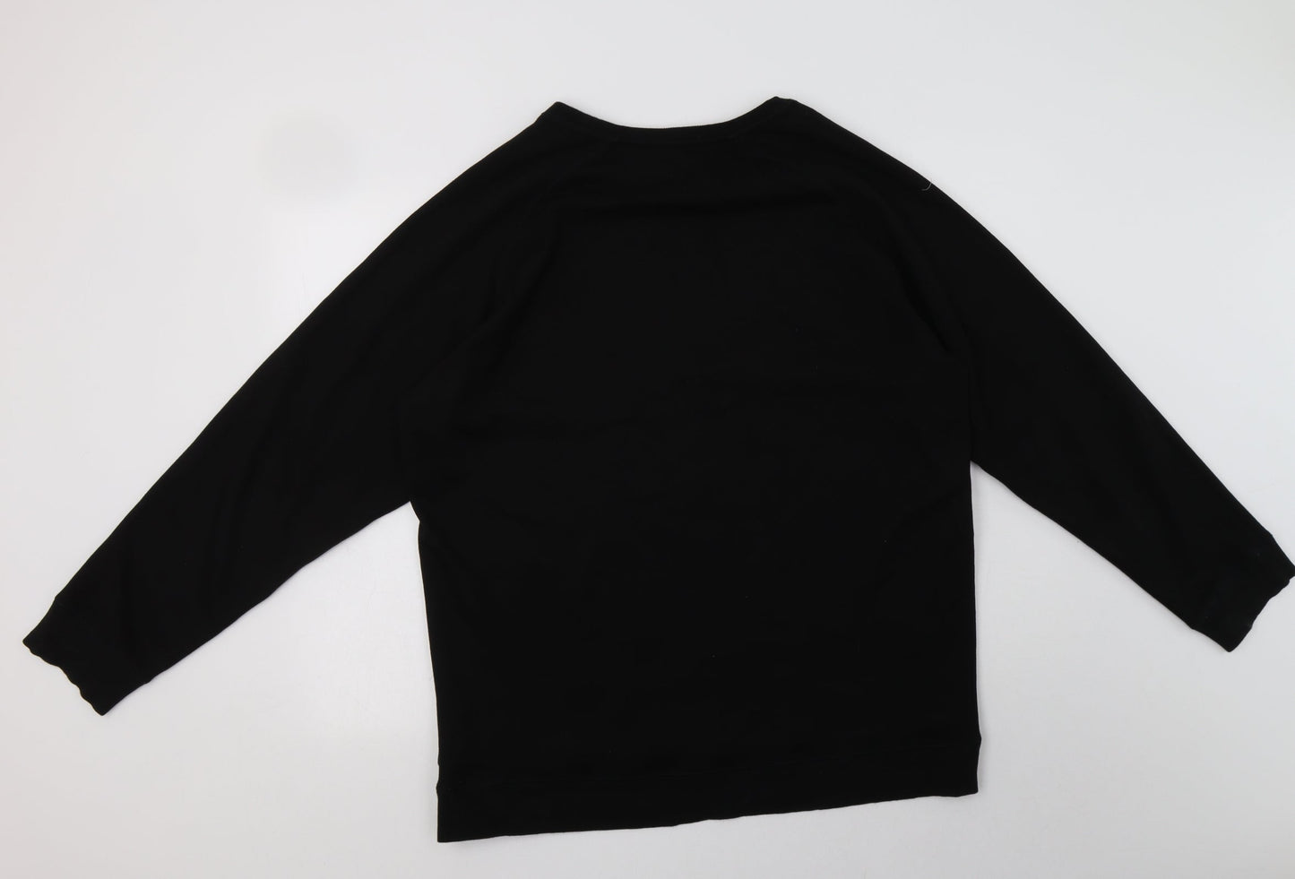 Bridgeport Womens Black  Polyester Pullover Sweatshirt Size XL