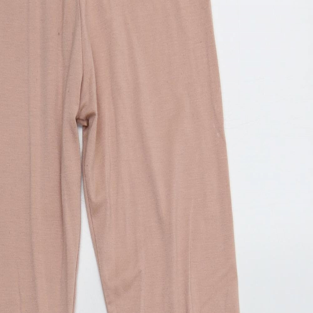 Missguided Womens Pink  Polyester  Lounge Pants Size 4