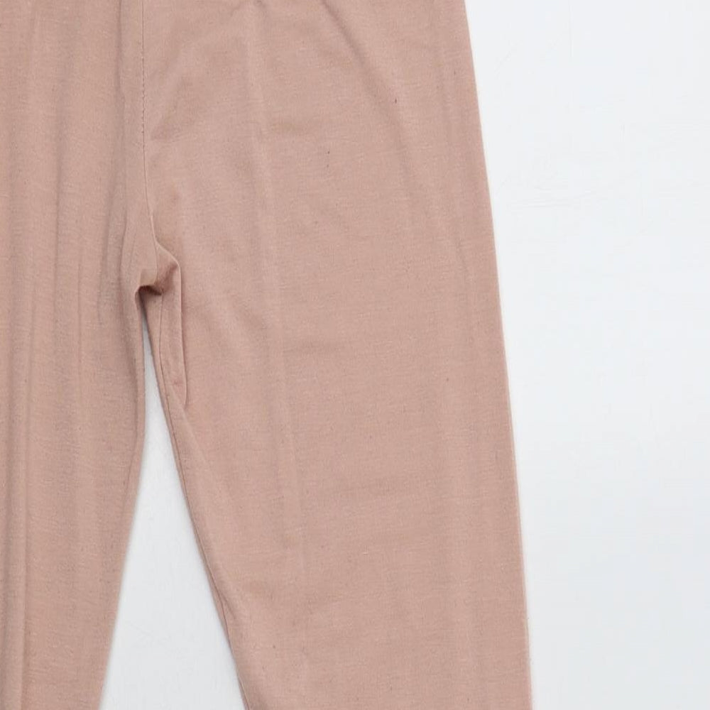 Missguided Womens Pink  Polyester  Lounge Pants Size 4
