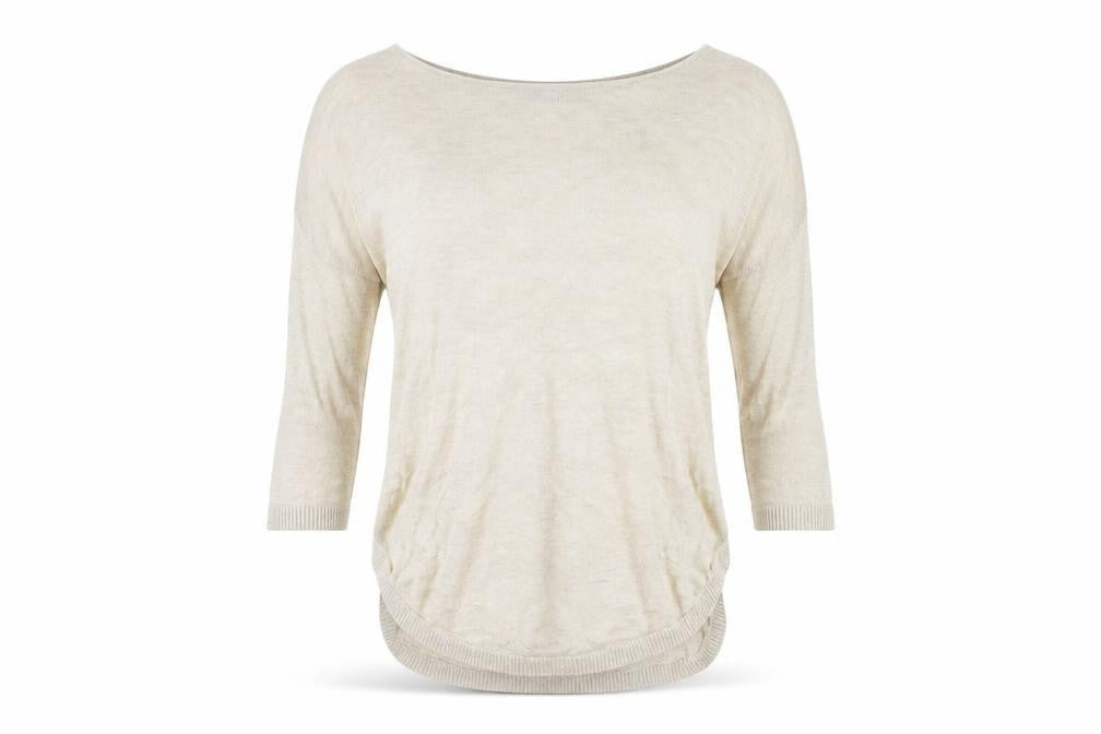 Only Womens Beige Round Neck  Acrylic Pullover Jumper Size S