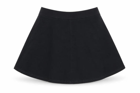 Topshop Womens Black  Cotton Flare Skirt Size 6    - Gym Skirt Style