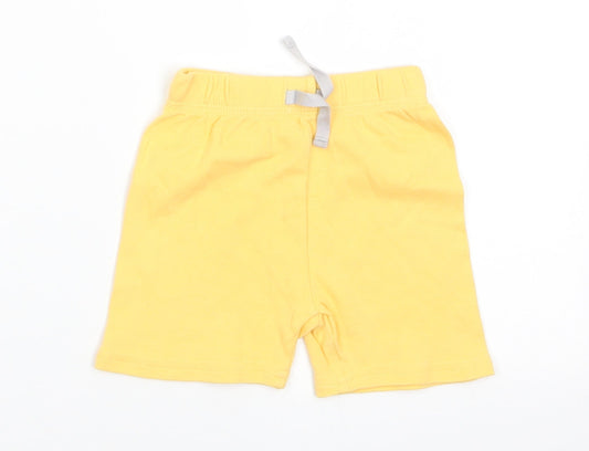George Baby Yellow  Cotton Cropped Trousers Size 6-9 Months   - Shorts