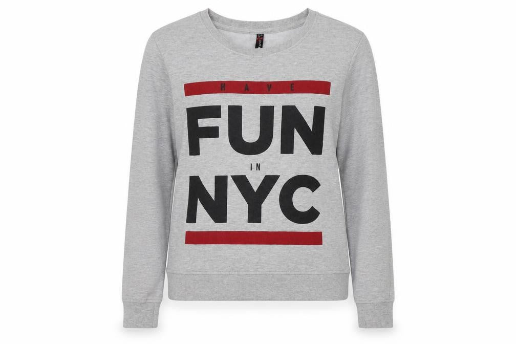 FB Sister Womens Grey  Cotton Pullover Sweatshirt Size M   - NYC