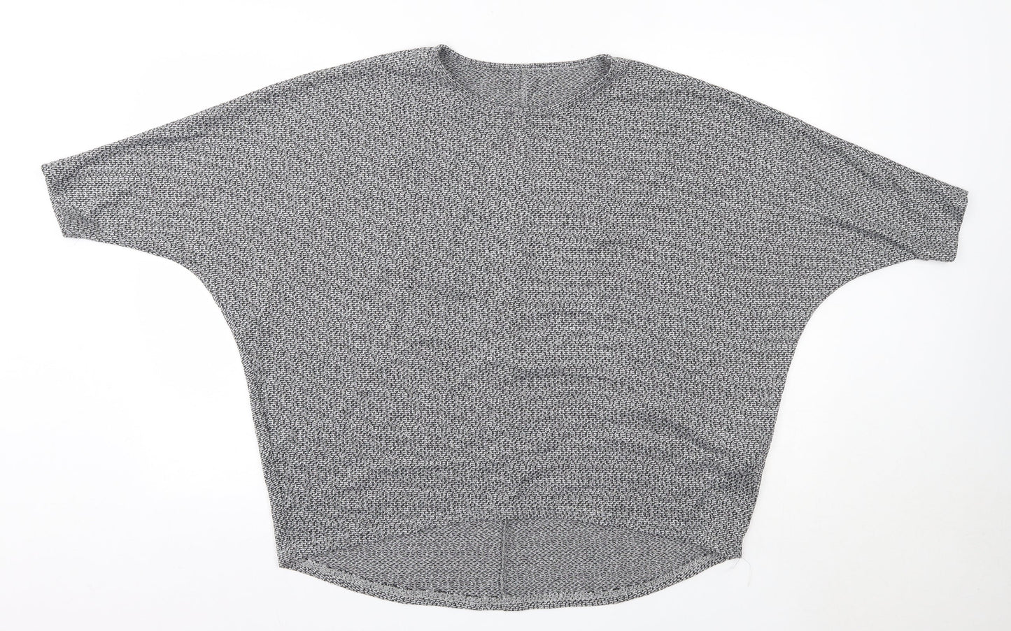 New Look Womens Grey Round Neck  Polyester Pullover Jumper Size L
