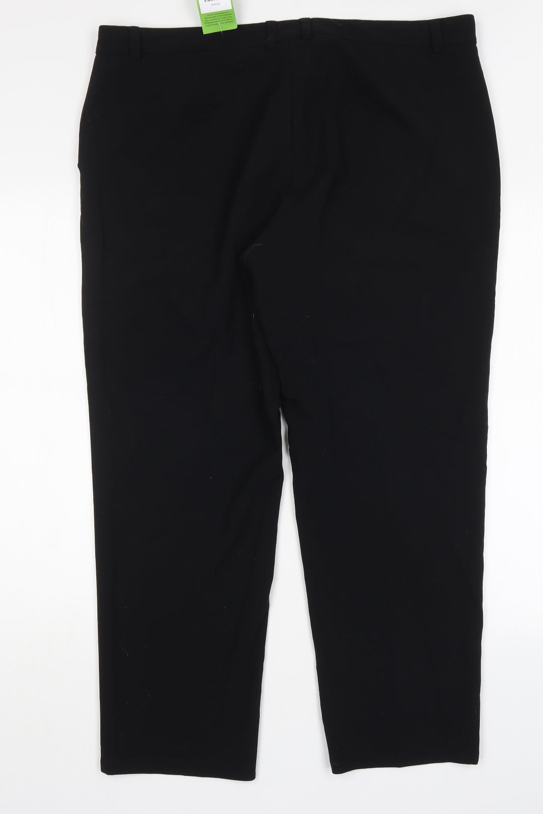 M&S Womens Blue  Polyester Trousers  Size 18 L29 in Regular