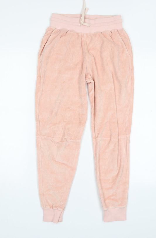 French Connection Womens Pink  Cotton Sweatpants Trousers Size 6 L26 in Regular