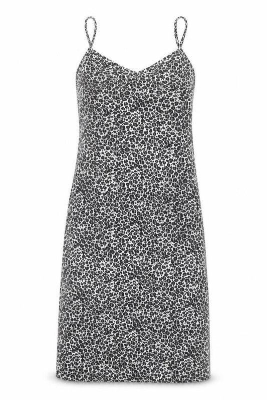 Boohoo Womens Multicoloured Animal Print Polyacrylate Fibre Tank Dress  Size 8  V-Neck
