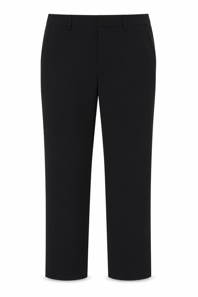 Peacocks Womens Black  Cotton Trousers  Size 40 L31 in Regular