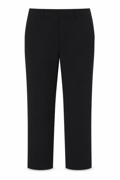 Peacocks Womens Black  Cotton Trousers  Size 40 L31 in Regular