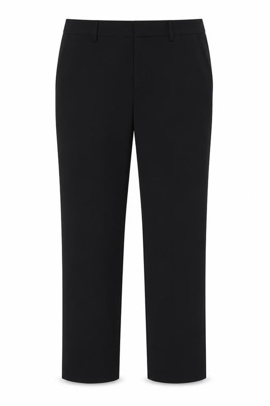 Peacocks Womens Black  Cotton Trousers  Size 40 L31 in Regular