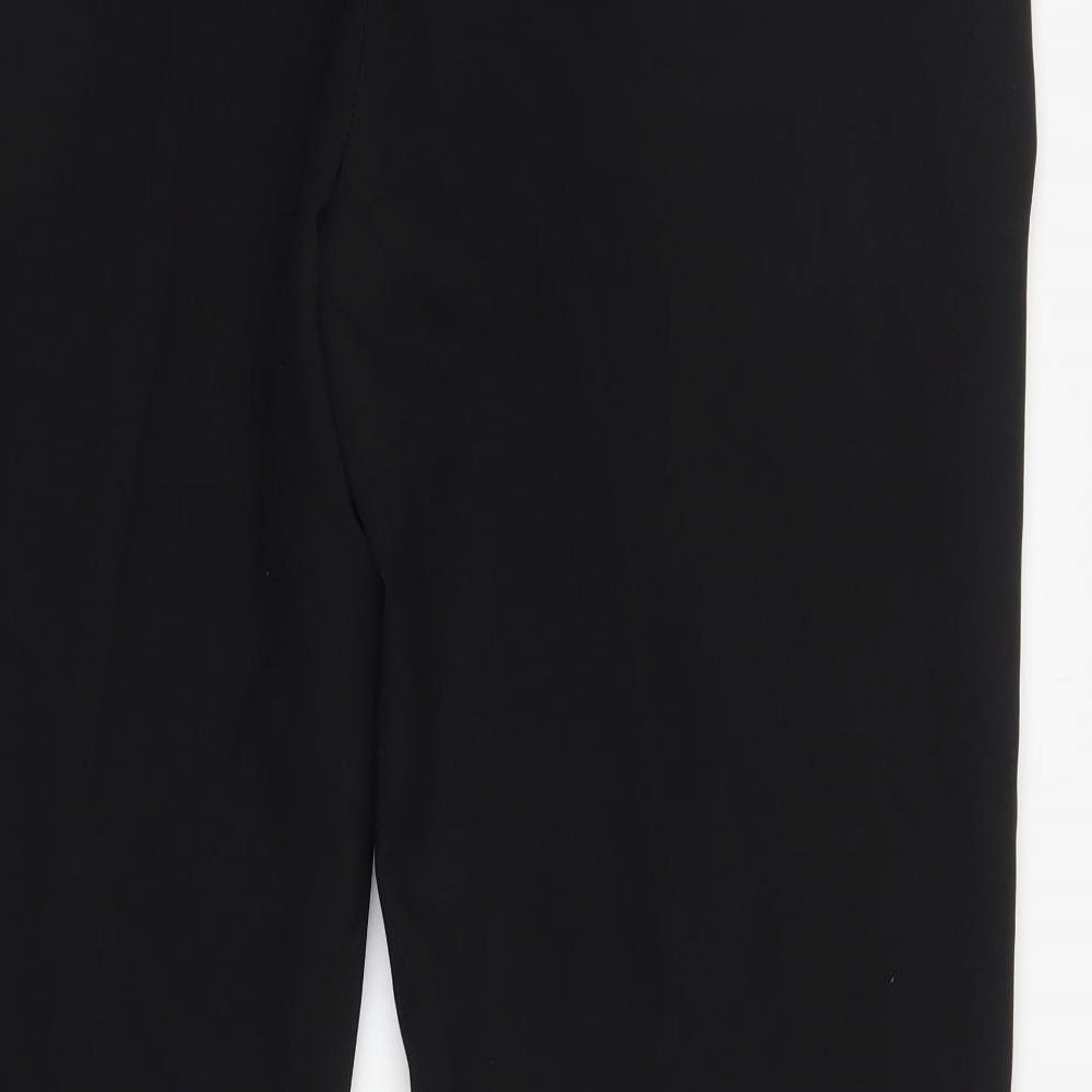 Peacocks Womens Black  Cotton Trousers  Size 40 L31 in Regular
