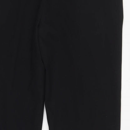 Peacocks Womens Black  Cotton Trousers  Size 40 L31 in Regular