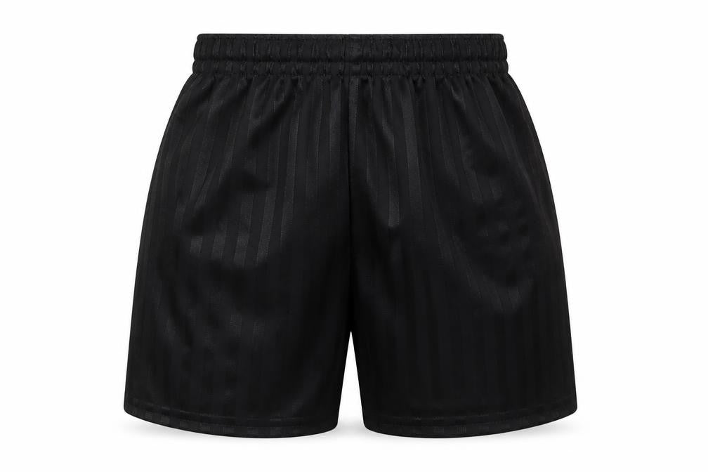 Preworn Boys Black Striped Polyester Sweat Shorts Size 3-4 Years  Regular Drawstring