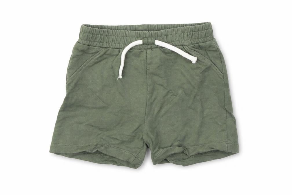 Primark Baby Green  Cotton Cropped Trousers Size 12 Months  Drawstring