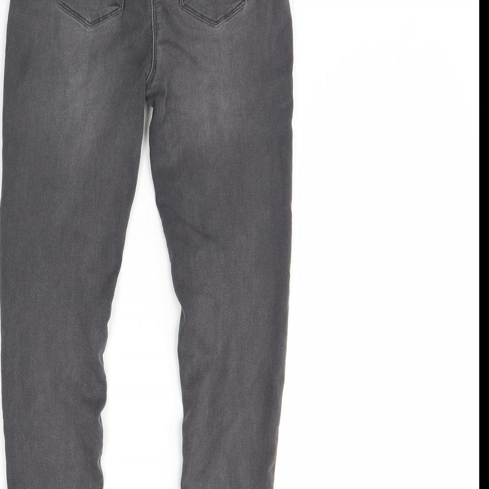 Matalan Girls Grey  Cotton Skinny Jeans Size 9 Years  Regular