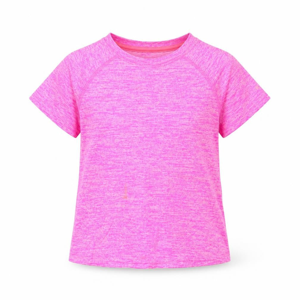 Soul luxe Girls Pink  Polyester Basic T-Shirt Size 4 Years Round Neck