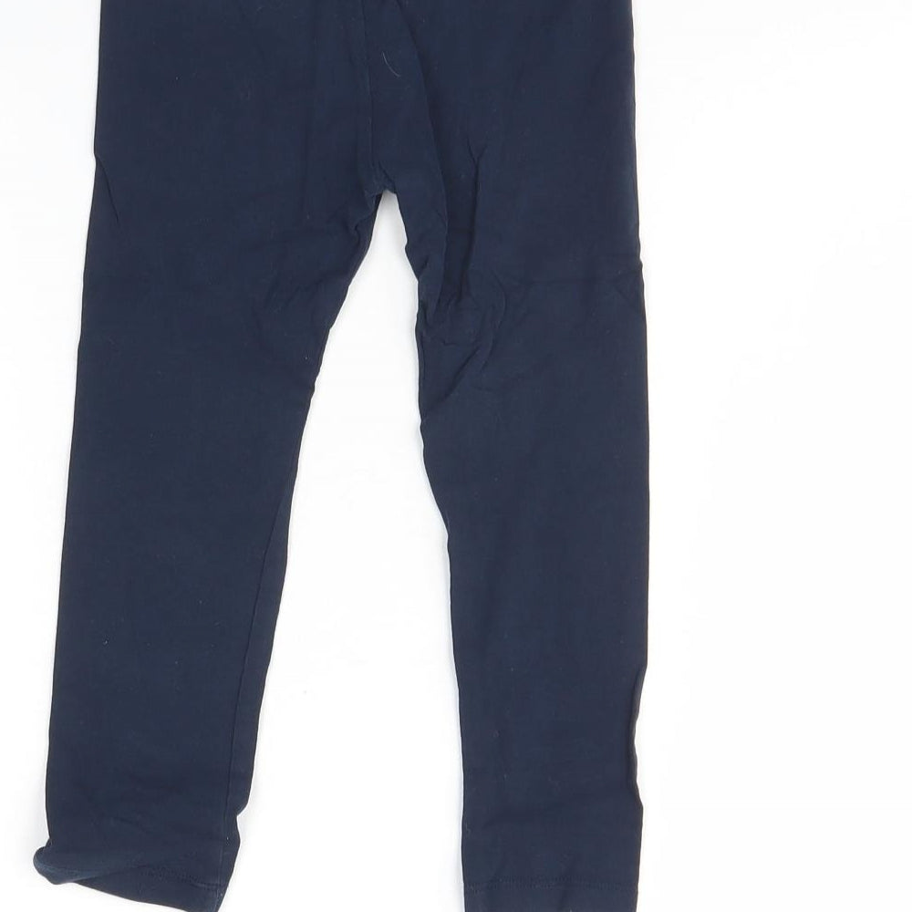 Blue Zoo Girls Blue  Cotton Capri Jeans Size 4 Years  Regular