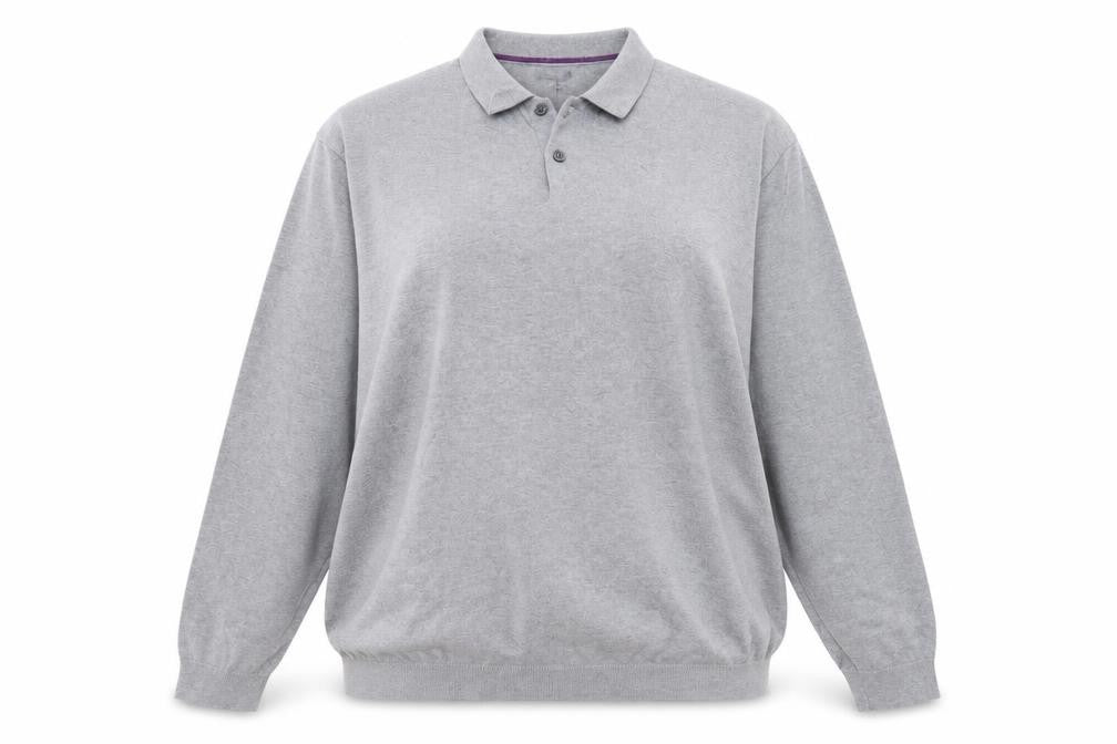 NEXT Womens Grey Collared  Cotton Henley Jumper Size 2XL