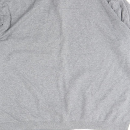 Next Womens Grey Collared  Cotton Henley Jumper Size 2XL