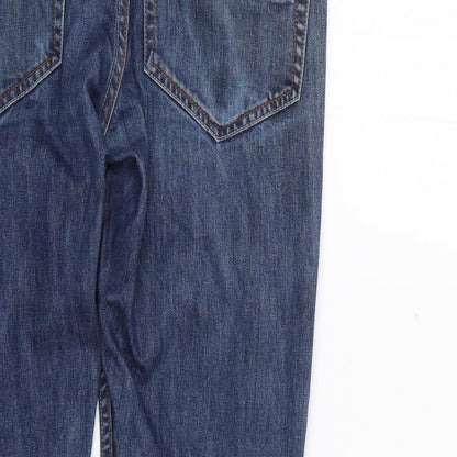 Peter Werth Mens Blue  Cotton Straight Jeans Size 32 L27 in Regular