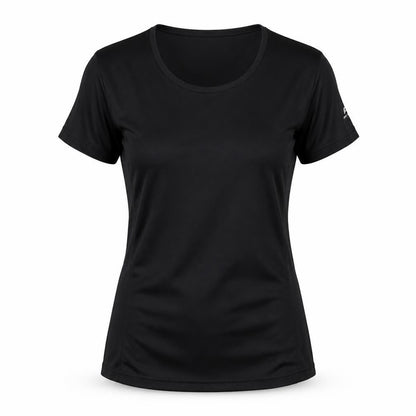 PRO TOUCH Womens Black  100% Polyester Basic T-Shirt Size 8 Round Neck