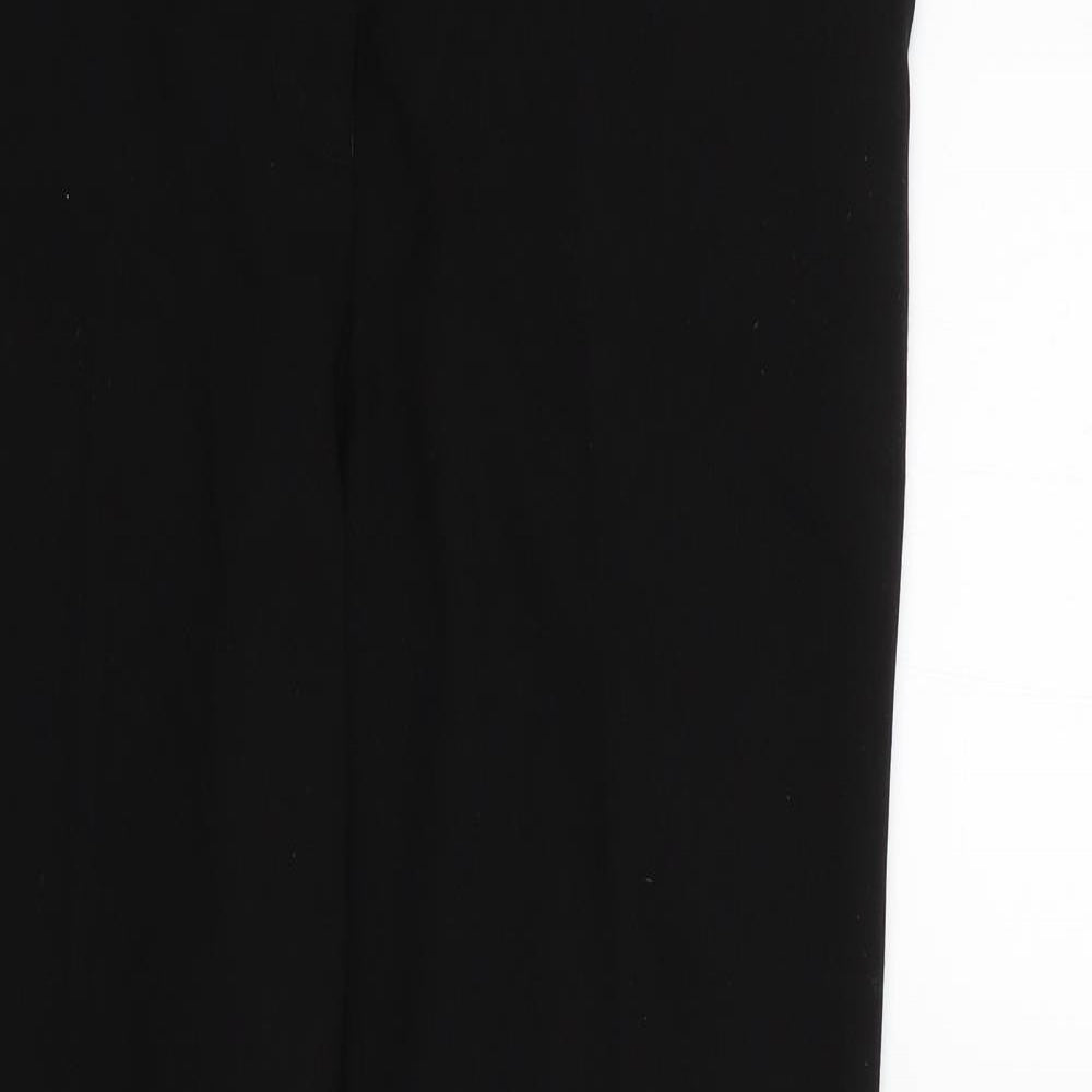 NEXT Womens Black  Polyester Trousers  Size 10 L28 in Regular