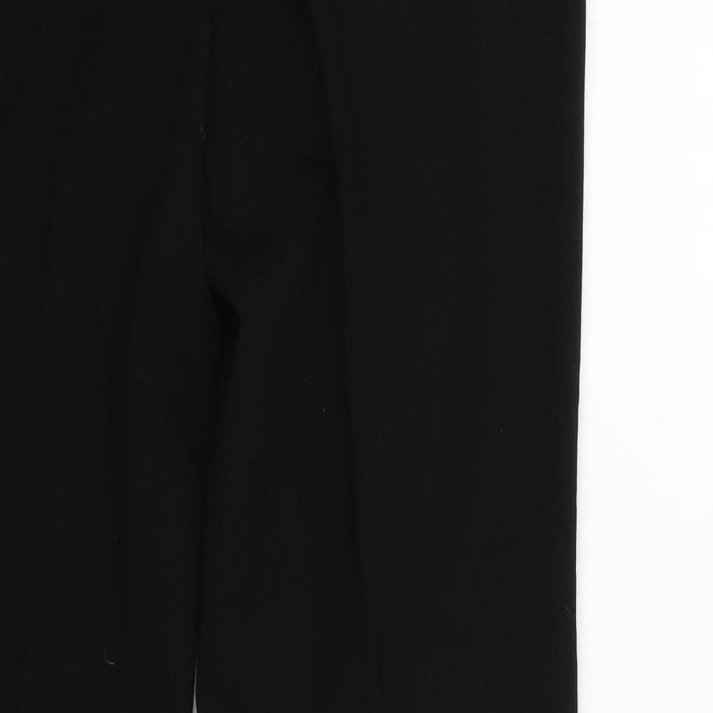 NEXT Womens Black  Polyester Trousers  Size 10 L28 in Regular