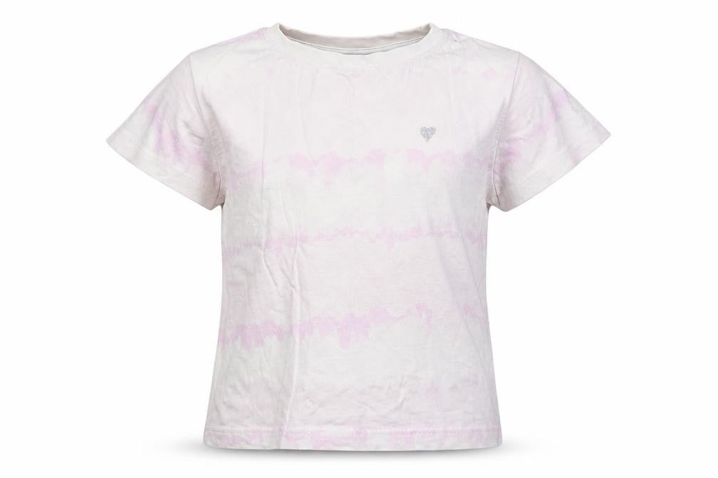 Matalan Girls Multicoloured Geometric 100% Cotton Basic T-Shirt Size 9 Years Round Neck