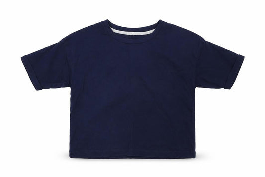 George Girls Blue  100% Cotton Basic T-Shirt Size 10-11 Years Round Neck