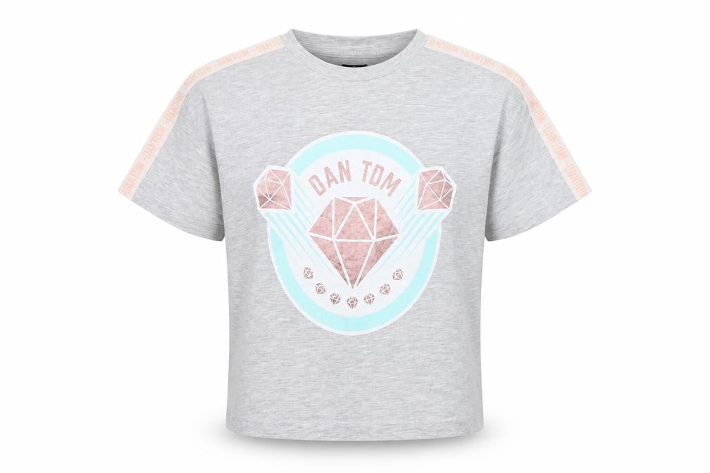 George Girls Multicoloured Geometric Polyester Basic T-Shirt Size 10-11 Years Round Neck