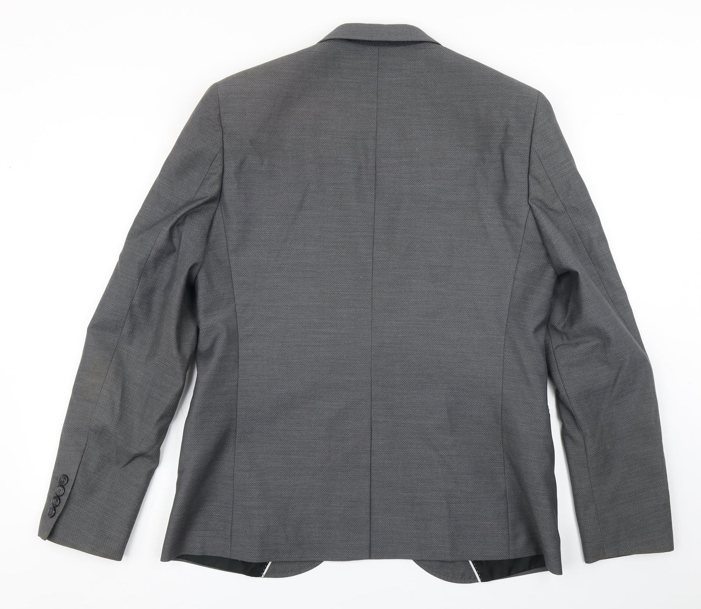 Topman Mens Grey  Polyester Jacket Blazer Size 42